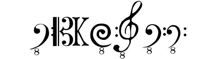 Clefs  Free Fonts Download