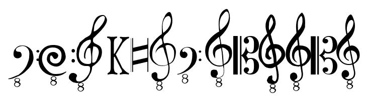 Clefs  Free Fonts Download