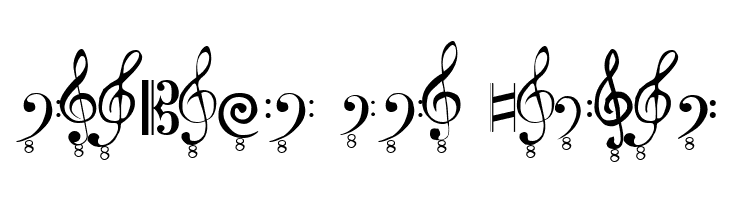 Clefs  Free Fonts Download