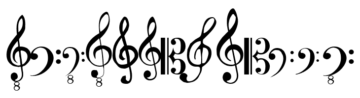 Clefs  Free Fonts Download