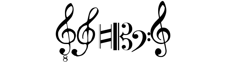 Clefs  Free Fonts Download