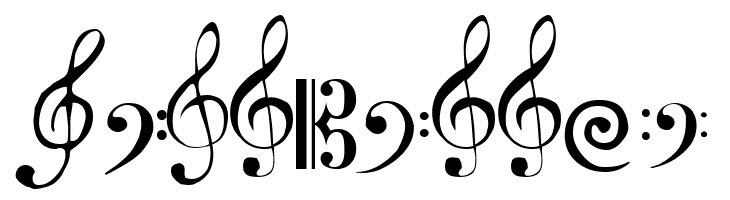 Clefs  Free Fonts Download