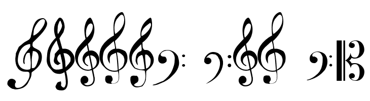 Clefs  Free Fonts Download