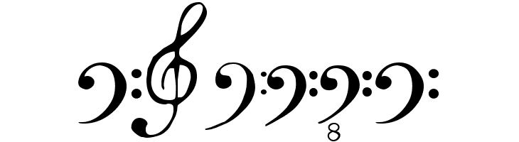 Clefs  Free Fonts Download