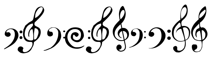 Clefs  Free Fonts Download