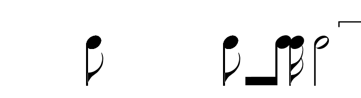 RhythmsDownstem  Free Fonts Download