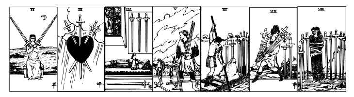 Gypsy Tarot-Minor Arcana  Free Fonts Download