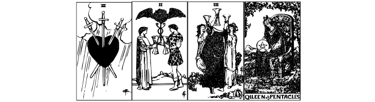 Gypsy Tarot-Minor Arcana  Free Fonts Download