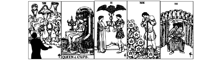 Gypsy Tarot-Minor Arcana  Free Fonts Download