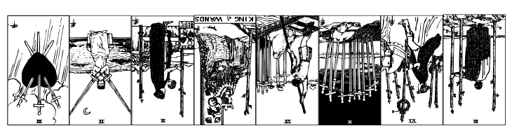 Gypsy Tarot-Minor Arcana Inverted  Free Fonts Download