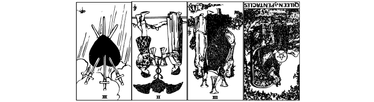 Gypsy Tarot-Minor Arcana Inverted  Free Fonts Download