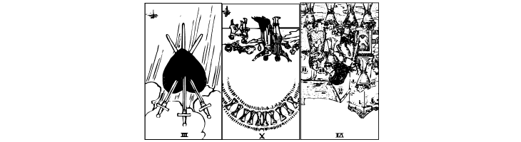 Gypsy Tarot-Minor Arcana Inverted  Free Fonts Download