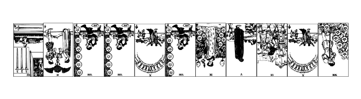 Gypsy Tarot-Minor Arcana Inverted  Free Fonts Download