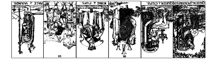 Gypsy Tarot-Minor Arcana Inverted  Free Fonts Download