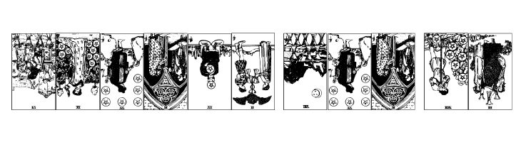 Gypsy Tarot-Minor Arcana Inverted  Free Fonts Download