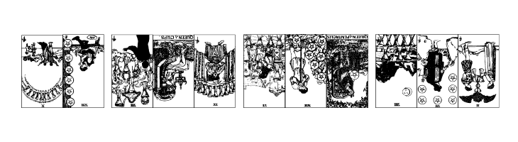 Gypsy Tarot-Minor Arcana Inverted  Free Fonts Download