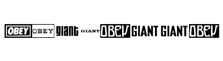 ObeyGiantPosterCaps  Free Fonts Download