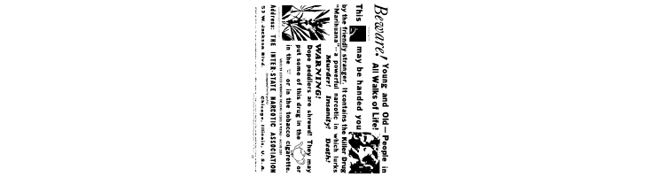 BewarethefriendlystrangerLandscape  Free Fonts Download