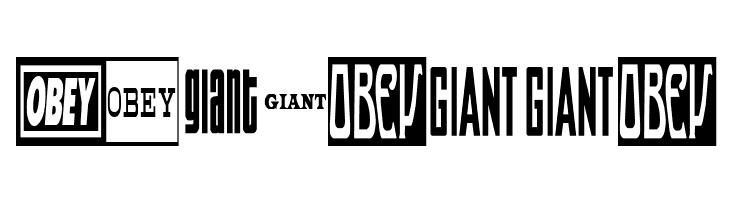 ObeyGiantPosterCondensedCaps  Free Fonts Download