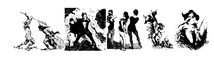 FrazettaBats2  Free Fonts Download