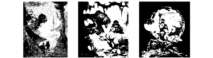 FrazettaBats Test1  Free Fonts Download