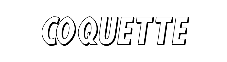 Blink 3D Oblique  Free Fonts Download