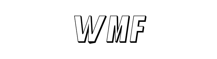 Blink 3D Oblique  Free Fonts Download