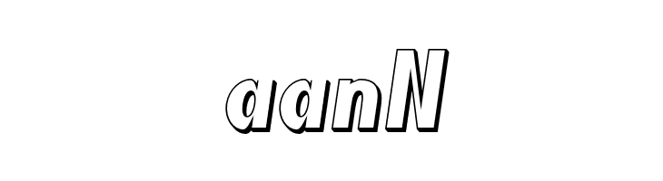 Blink 3D Oblique  Free Fonts Download