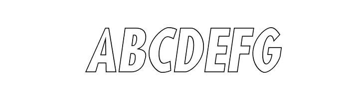 Blink 'Liner Oblique  Free Fonts Download