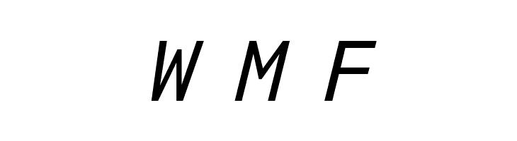 NK57MonospaceScRg-Italic  Free Fonts Download