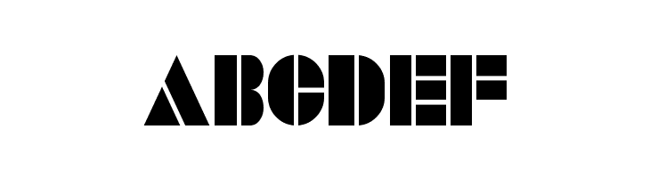 SAVARO STENCIL  Free Fonts Download