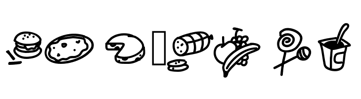 PWFoodcons  Free Fonts Download