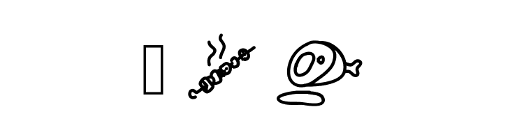 PWFoodcons  Free Fonts Download