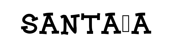 SANTA%2527A BLOCK CARTOON Font