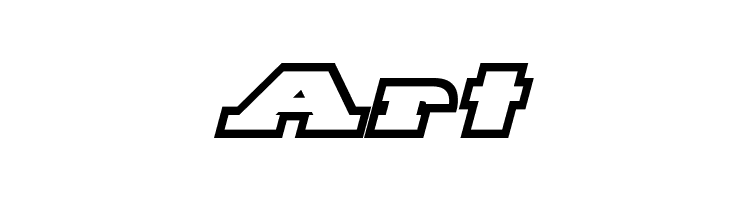 Hackney Block Outline Italic  Free Fonts Download