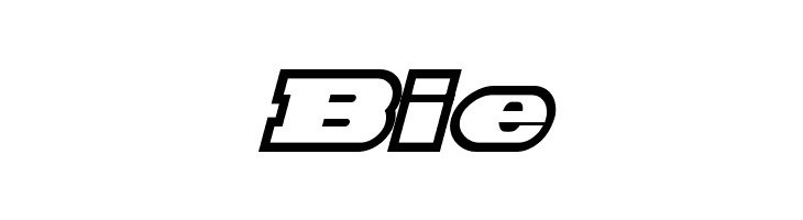 Hackney Block Outline Italic  Free Fonts Download