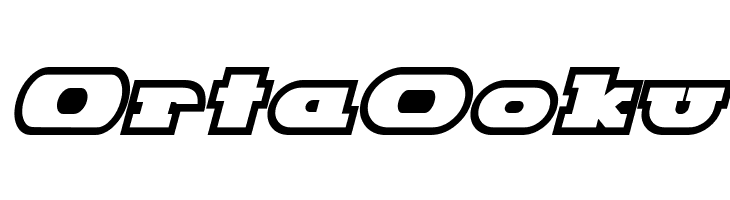 Hackney Block Outline Italic  Free Fonts Download