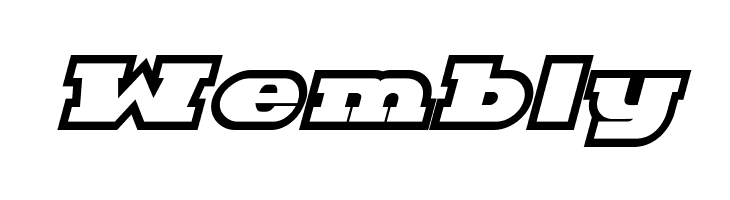 Hackney Block Outline Italic  Free Fonts Download