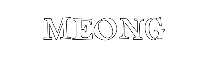 Green Eggs and Spam Outline  Free Fonts Download