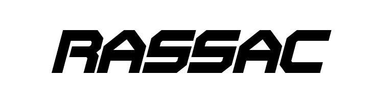RASSAC Flipbash Italic Font