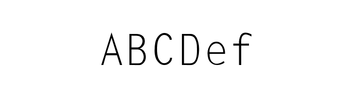 LetterGothic-Thin  Free Fonts Download