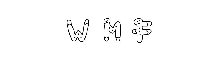 PWGingerbread  Free Fonts Download