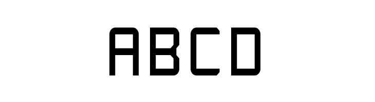 Rabbid Highway Sign Caps Narrow Regular  Free Fonts Download