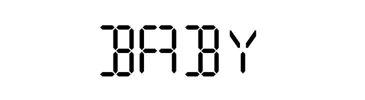 Digital Computer Bold  Free Fonts Download