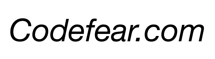 .Helvetica NeueUI Italic  Free Fonts Download