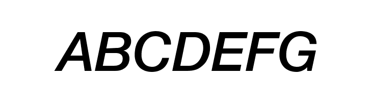 Helvetica Neue Medium Italic  Free Fonts Download