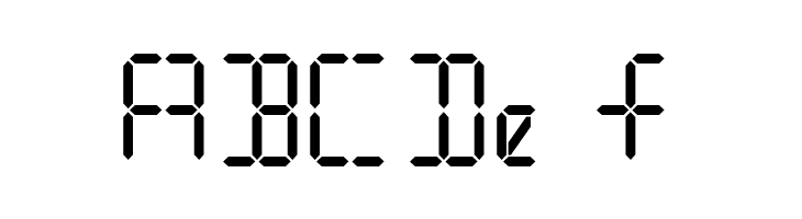 .Digital iPhone Light  Free Fonts Download