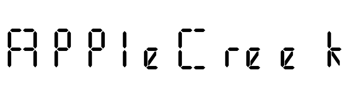 .Digital iPhone Light  Free Fonts Download