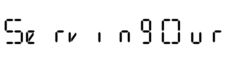 .Digital iPhone Light  Free Fonts Download