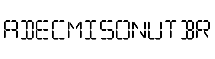 Digital iPhone  Free Fonts Download